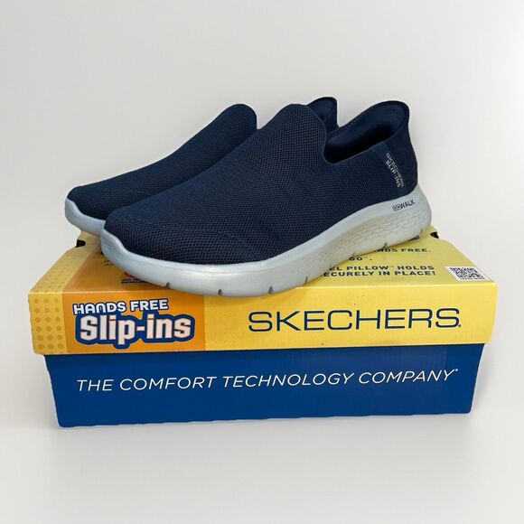 Skechers Mens Slip-ins Go Walk Flex Sz 10 WW 216491WW Navy Blue Walking Sneaker main image 9